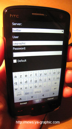PockeTwit : login application Twitter pour mobiles