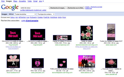 Google Image Search et l'option couleur
