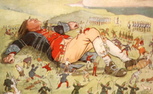 Gulliver et le peuple des Lilliputiens