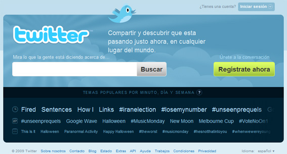 Twitter.com en espagnol