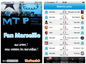 Fan Marseille - application iPhone