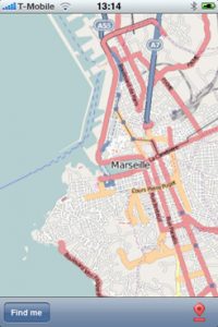 Marseille street map lite - application iPhone