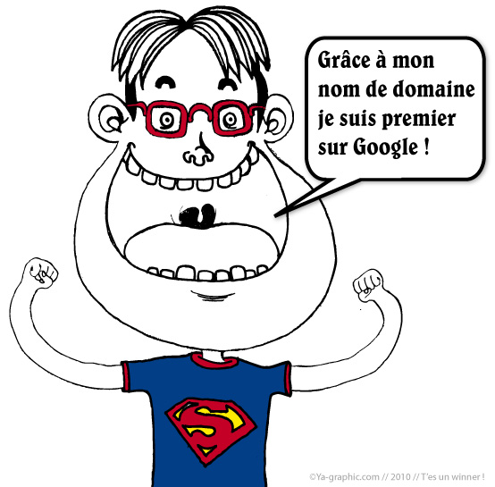 dessin humour - nom de domaine google - ya-graphic