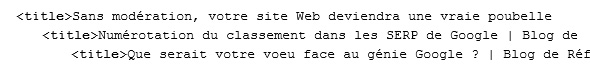 balises title dans le code source