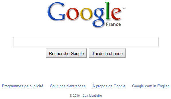 Ancien design de Google