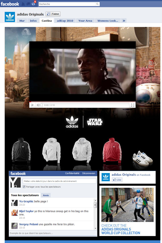 Page Facebook Adidas