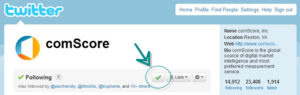 Comscore me suit sur Twitter woohoo !