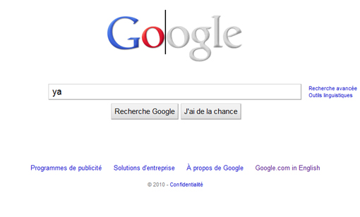 Google Doodle gris et blanc