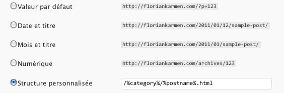 La réécriture d'URL pour blog WordPress