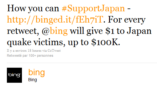 Le tweet controversé de Bing sur Twitter à propos du Japon