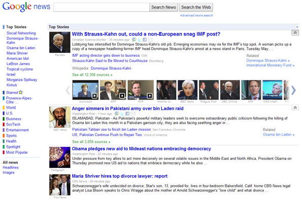 De nouvelles fonctionnaliés pour Google News.