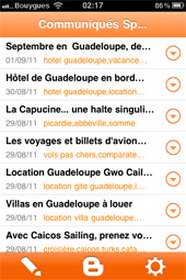 Blogger pour iPhone