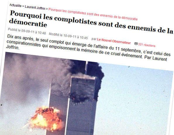 L'article de Laurent Joffrin sur les complotistes du 11 septembre 2001