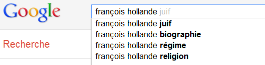 François Hollande - Suggestions de Google