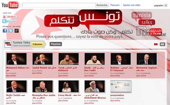 Chaîne YouTube, Tunisia Talks