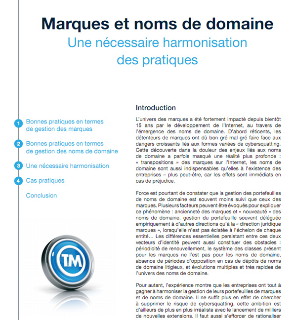 AFNIC: marques et noms de domaine