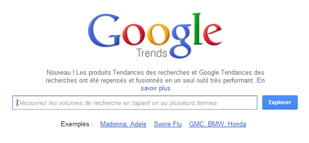 Google Trends: Tendances des recherches