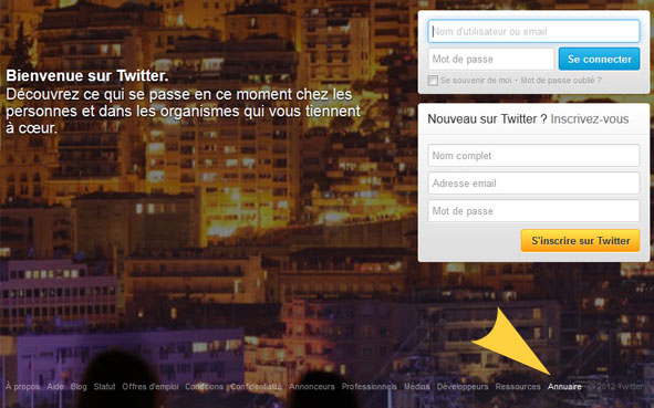 Annuaire Twitter