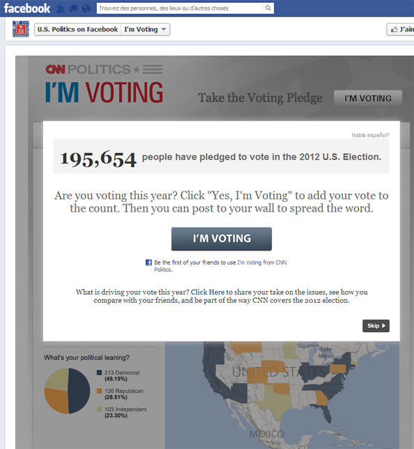 Application Facebook Je Vote