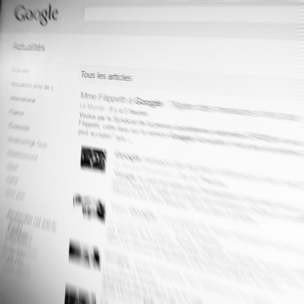 Menace de Google: déréférencement sites de presse française