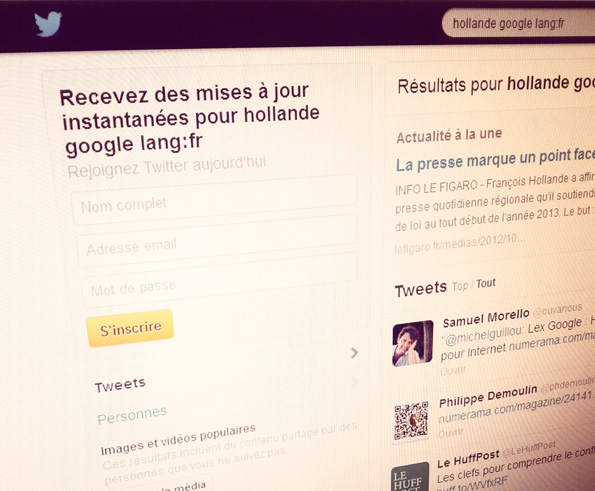 Lex Google sur Twitter