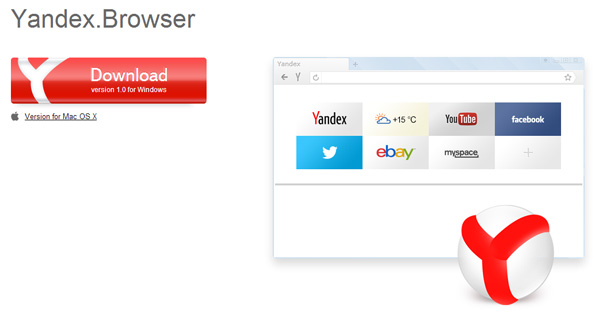 Navigateur web Yandex (Yandex.Browser)