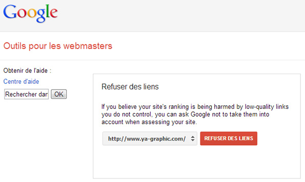 L'outil de Google pour désavouer des liens
