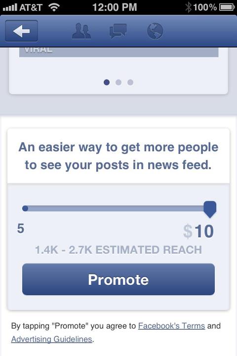 Publicité mobile Facebook: Promouvoir un message depuis un mobile.