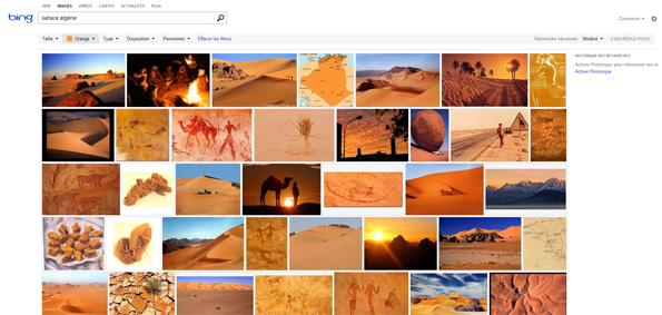 Le nouveau Bing Image Search