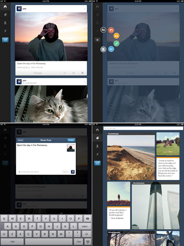 Tumblr pour iPad