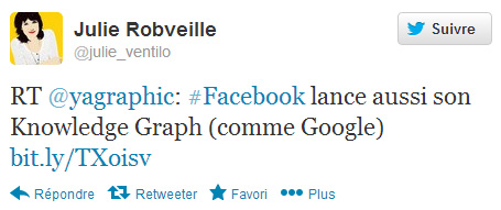 Julie Robveille sur Twitter