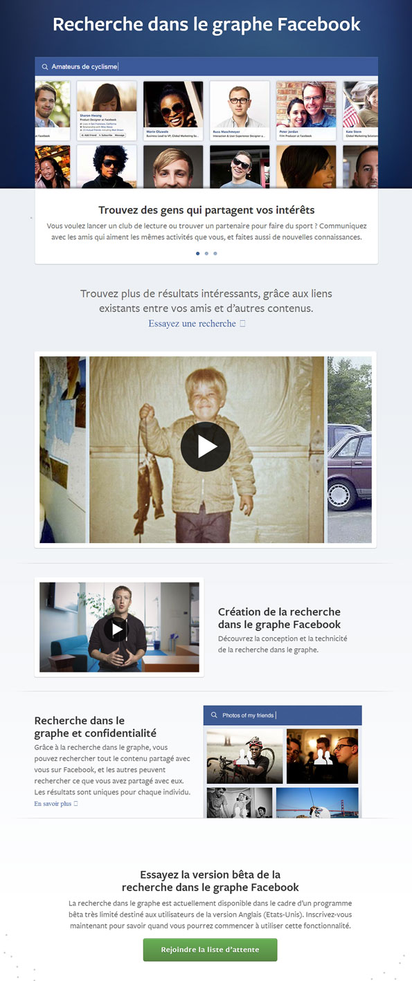 La recherche dans le graphe Facebook (Facebook Graph Search)