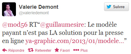 Valerie Demont sur Twitter