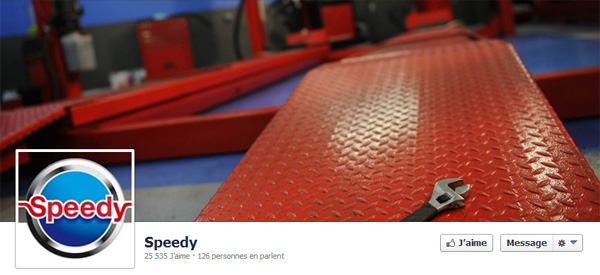 Page Facebook de Speedy