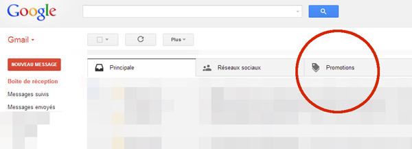 L'onglet "Promotions" dans Gmail diminue l'efficacité de l'email marketing.