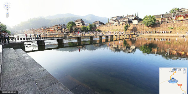 Total View de Baidu : pont en Chine