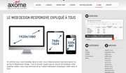 Axome : Le Web Design Responsive expliqué à tous