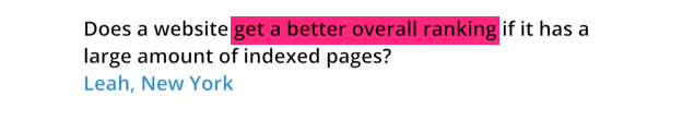 Matt Cutts : La création et l'indexation d'un grand nombre de pages web est équivaut à un meilleur référencement.