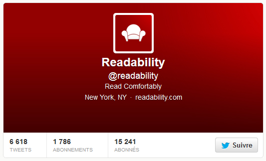 Readability dans Twitter