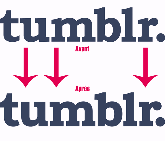 Nouveau logo de Tumblr