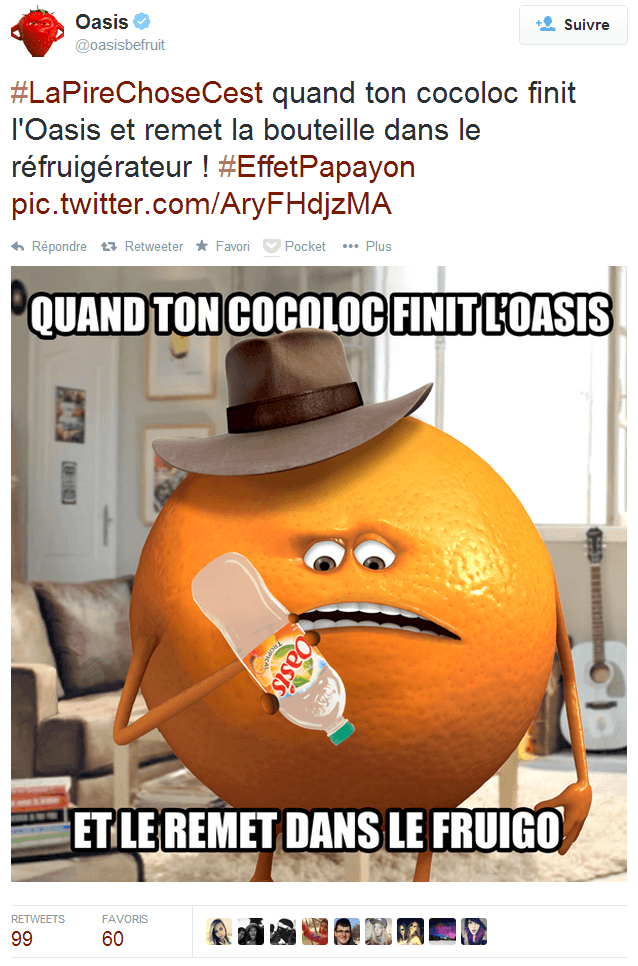 Twitter Oasis be fruit