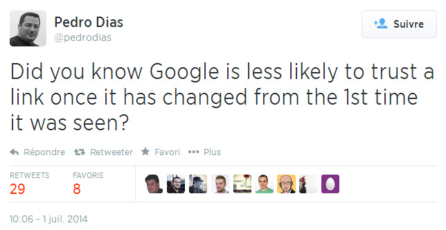 Révélation d'un ancien de Google : le moteur de recherche ferait moins confiance aux liens modifiés