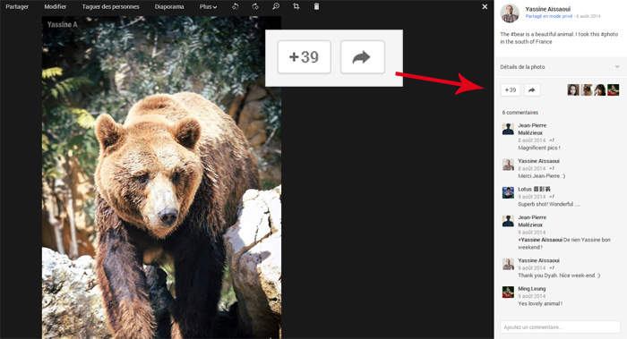 Obtenir des +1 dans Google+ pour ses photos