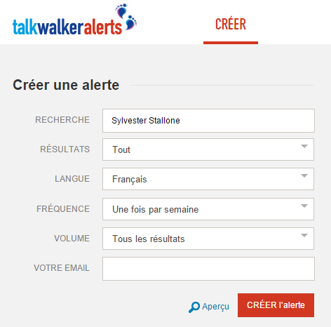 Talkwalker Alertes pour surveiller sa e-réputation