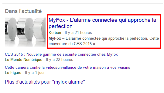 Blog dans Google Actualités