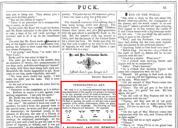 Le premier smiley daterait de 1881.