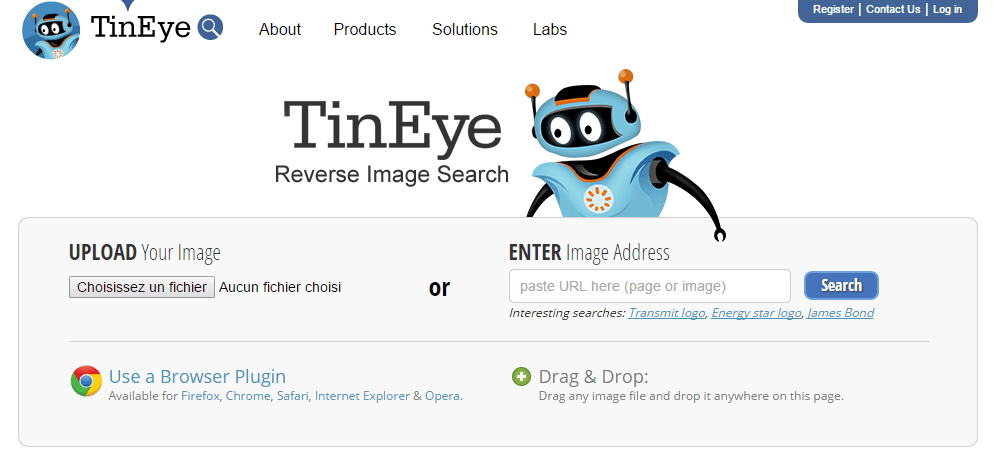 TinEye : trouver des images similaires