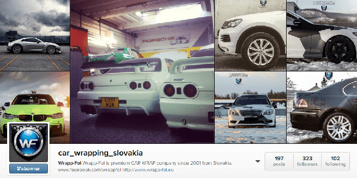 Car Wrapping Slovakia dans Instagram