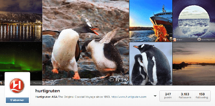 HURTIGRUTEN ASA dans Instagram