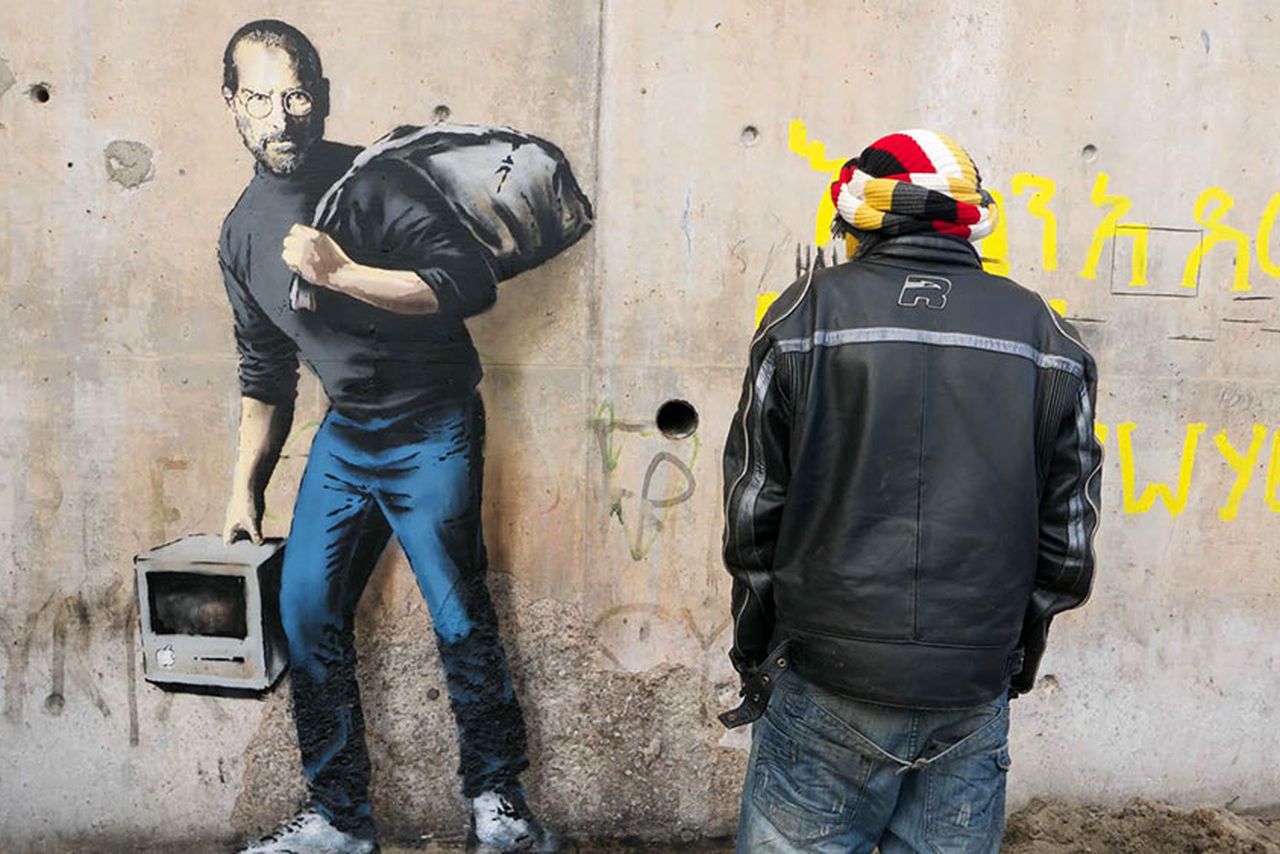 Steve Jobs, fresque de Banksy